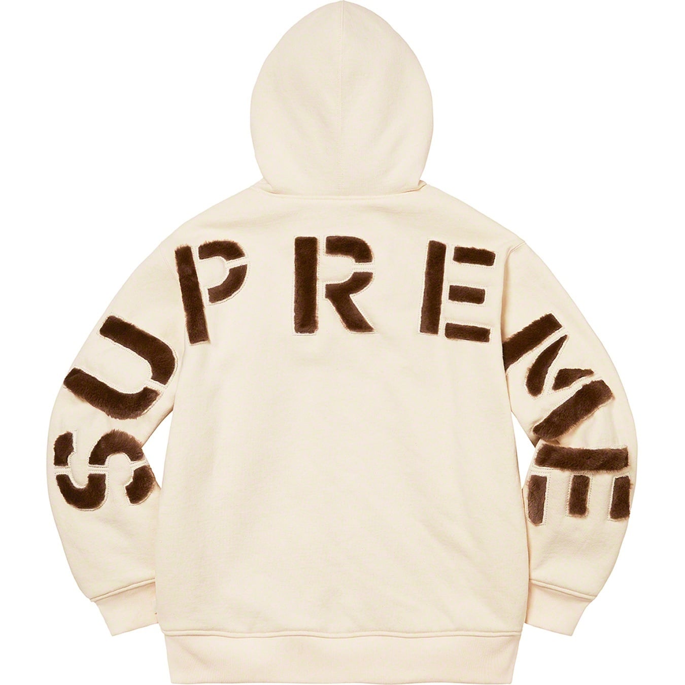 Faux Fur Lined Zip Up Hooded Sweatshirt view 8